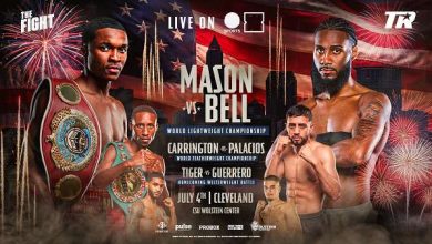 Ringside Boxing Mason vs Bell 7/4/26 July 4th 2026